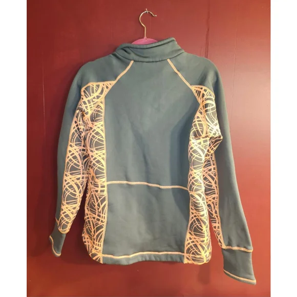 Women's Avalanche Gray & Peach Quarter-Zip Sweatshirt L - Picture 5 of 5